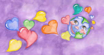 My Gift to the World features artwork geared toward elementary school children